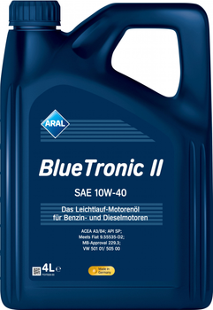 Моторна олива ARAL BlueTronic II 10W-40 4 л