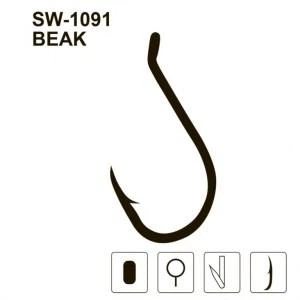Крючки MiniMax Beak SW-1091 # 5/0 BLN 5шт. ring