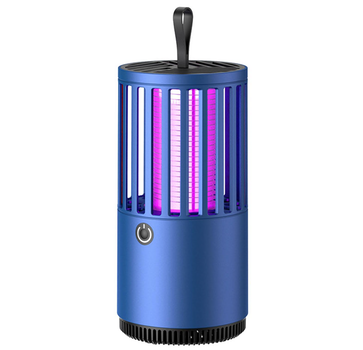 Лампа ловушка для уничтожения комаров и других насекомых до 25м.кв. Electrik Shock USB Синяя (D-2019091631)