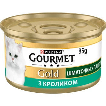 Кусочки Gourmet Gold (Гурмет Голд) в паштете Террин с кроликом по-французски для котов, 85 г