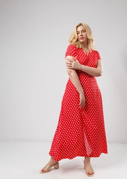 Летнее платье в пол Fashion Girl "Кайли" 52 красный
