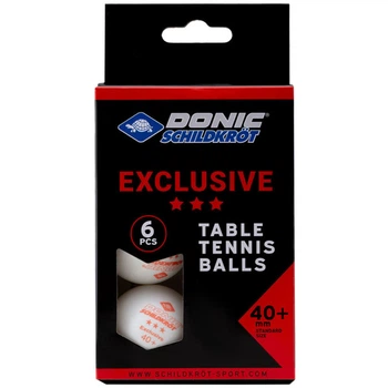 Кульки Donic Exclusive 3* 40+ White 6pcs