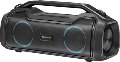 Портативная колонка Defender BEATBOX 50 Bluetooth 50W MP3/AUX/SD/USB/TWS/LED/IPX5/POWER BANK Черная (4745090820287)