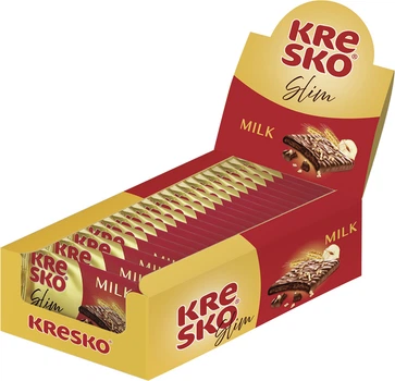 Упаковка батончиков АВК Kresko Slim Milk 21 г х 20 шт (4823105815081)