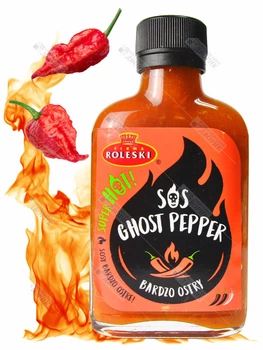Соус екстремально гострий Примарний перець Roleski 30000-40000 SHU Ghost Pepper Bhut Jolokia 115 г