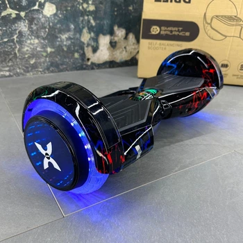 Гироборд SMART BALANCE U8 Infinity 2024 Цветная молния с Bluetooth колонкой и LED – подсветкой колес