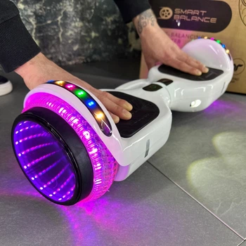 Гироборд SMART BALANCE U6 Infinity 2024 Белый с музыкой и LED-подсветкой колес