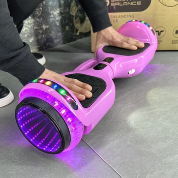 Гироборд SMART BALANCE U6 Infinity 2024 Розовый глянец с музыкой и LED-подсветкой колес