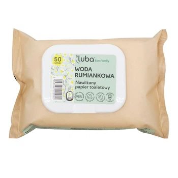 Luba ECO Family влажная туалетная бумага с клапаном с ромашковой водой 50 шт.