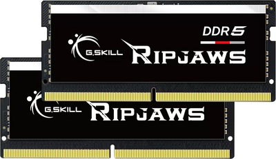 Оперативна пам'ять G.Skill SODIMM DDR5-4800 32768MB PC5-38400 (Kit of 2x16384MB) Ripjaws Black (F5-4800S4039A16GX2-RS)