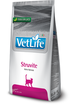 Лікувальний сухий корм Farmina Vet Life Struvite Cat Dry Food 10 kg для котів, призначений для розчинення струвітних уролітів, 10 кг.