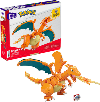 Klocki konstrukcyjne Mattel Mega Charizard Pokemon 222 części (0887961950779)