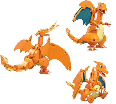 Klocki konstrukcyjne Mattel Mega Charizard Pokemon 222 części (0887961950779)