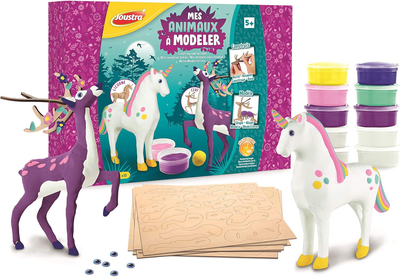 Zestaw kreatywny Joustra Model Your Animals Fairytale Animals Unicorn and Deer (3028760475033)