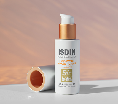 Сонцезахисний крем для обличчя Isdin Foto Ultra Fusion Water Magic Repair Color SPF 50 50 мл (8429420281622)