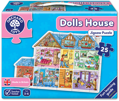 Puzzle Orchard Toys Dolls House Jigsaw 61 x 42 cm 25 elementów (5011863301239)