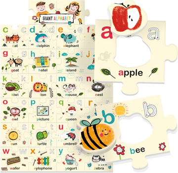 Puzzle Headu Ecoplay Giant Alphabet Book 28 elementów (8059591428641)