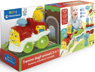 Zabawka na kółkach Clementoni Animal Train 3-in-1 (8005125177400)