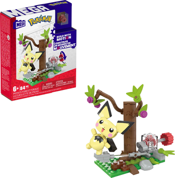 Klocki konstrukcyjne Mattel Mega Pokemon Forest Adventure Pichu 84 elementy (0194735154678)