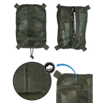Підсумок універсальний сітчастий Sturm Mil-Tec Mesh Bag with Velcro Olive S (16003501)