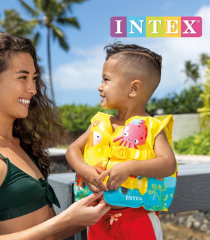 Дитячий надувний жилет Intex 59661 Тропічні приятелі, 41-30 см, 3-5 років