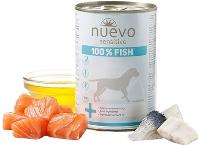 Вологий корм Nuevo Sensitive з рибою для дорослих собак 375 г (4250231534621)