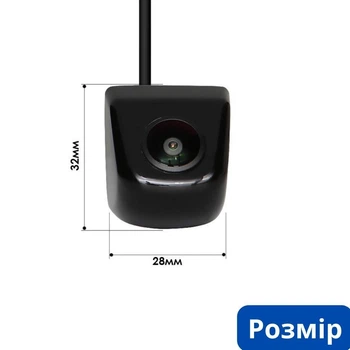 Автомобильная камера заднего вида IP68 врезная 170 градусов, черная