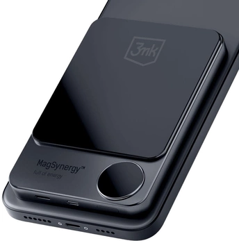 Powerbank 3MK MagSynergy 10000 mAh USB-C/Lightning Black (5903108497381)