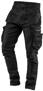 Штани робочі NEO Tools Denim 81-233 XS Чорні (5907558467703)