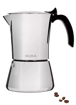 Кавоварка гейзерна Duka Tryck на 6 чашок з нержавіючої сталі (5901912180413)