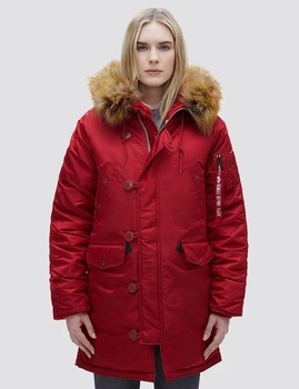 Парка аляска Alpha Industries N-3B W Parka L Red WJN44502C1RL