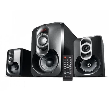 Колонки REAL-EL M-370 (black),2.1 20W Woofer, 2x12Wspeaker BT,LED,FM,SD,пульт ДУ (54578)