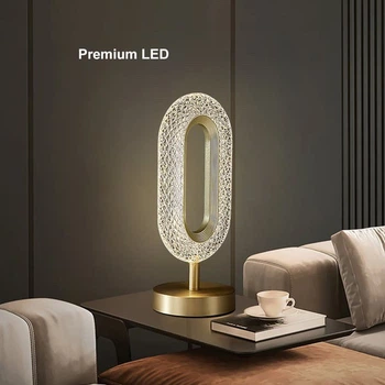 Настільна LED-лампа з кристалами Creative Table Lamp 16, 3 режими світіння, сенсорне керування, акумуляторна