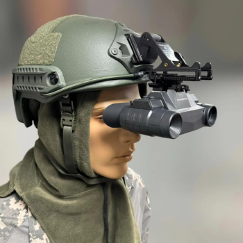 Тактический цифровой бинокуляр ночного видения Spina optics NVG-G1 с креплением на шлем (244741)