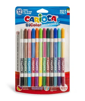 Фломастеры двухцветные BI-COLOR 42265 12 шт