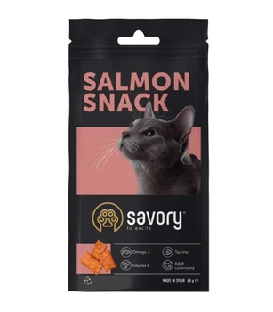 Ласощі для вибагливих кішок Savory Snack Salmon 60 г (подушечки з лососем)