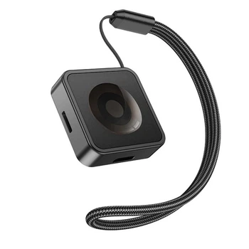 Беспроводное зарядное устройство для Apple Watch 1- 9/ SE / Ultra Hoco (2,5 Вт, Metal). Black