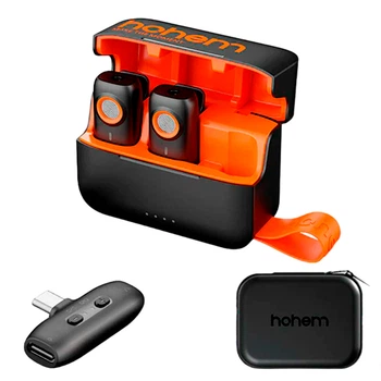 Петличный микрофон Hohem MIC-01 беспроводной с шумоподавлением Черный (1014-128-00)