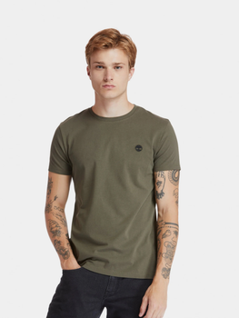 T-shirt męski bawełniany Timberland TB0A2BPR S Khaki (193392792544)