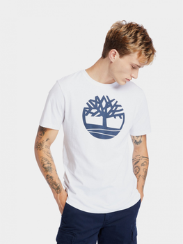 T-shirt męski bawełniany Timberland TB0A2C2R L Biały (193393784340)