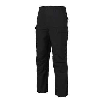 Брюки Helikon-Tex BDU Mk2 - PolyCotton Ripstop, Black S/Regular (SP-BD2-PR-01)