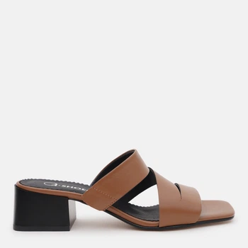 Жіночі мюлі шкіряні Ashoes 292 38 24.5 см Темна карамель (ROZ6501004663)