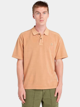 Koszulka polo męska Timberland TB0A5UH3 S Beżowa (194903901868)