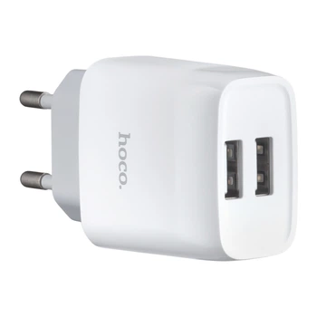 СЗУ Hoco C73A Glorious dual port charger(EU) White