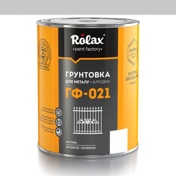 Грунтовка для металу ГФ-021 Rolax сірий 2,8 кг