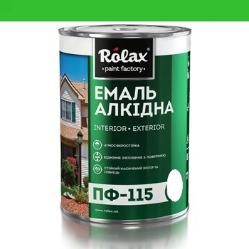 Эмаль алкидная ПФ-115 Rolax светло-зеленая 0,25 кг (508)