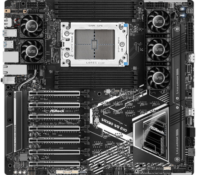 Материнська плата ASRock WRX90 WS EVO (sTR5, AMD WRX90, PCI-Ex16)