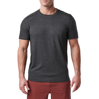 Футболка тактическая потоотводящая 5.11 Tactical PT-R Charge Short Sleeve Top 2.0 M Black Heather