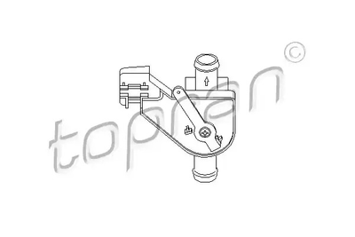 Регулирующий клапан охолоджувальної рідини, TOPRAN (102654)
