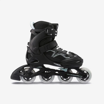 Роликові ковзани дитячі Fit3 чорні/хакі - EU35/38